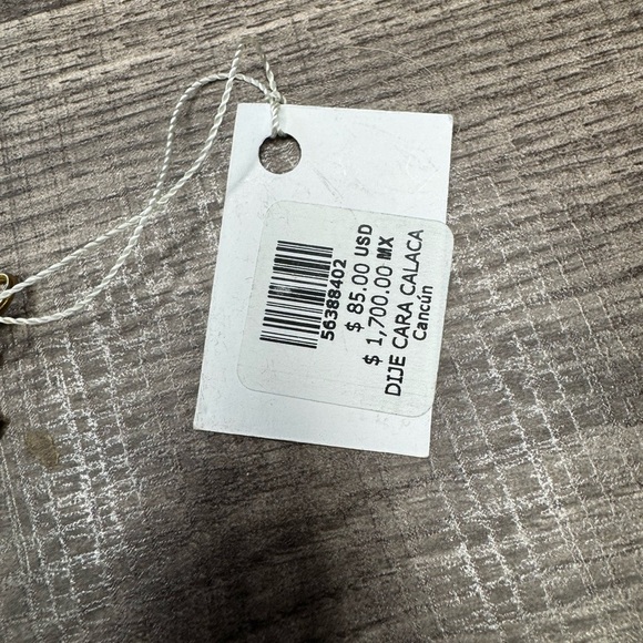 Edith Orozco Black Ribbon Necklace with Pink and Gold Sunburst Pendant - Picture 4 of 5